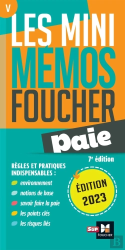 Bertrand.pt - Les Mini Mémos Foucher Tome 5 : Paie (Édition 2023)