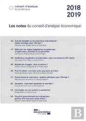 Les Notes Du Conseil D'Analyse Économique 2018-2019