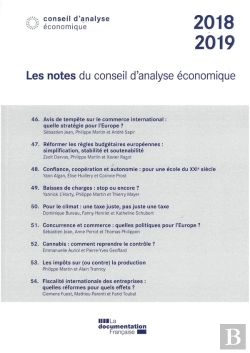 Bertrand.pt - Les Notes Du Conseil D'Analyse Économique 2018-2019