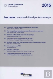Les Notes Du Conseil D'Analyse Economique (Édition 2015)