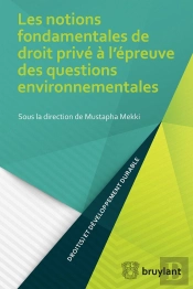 Les Notions Fondamentales De Droit Privé À L'Épreuve Des Questions Environnementales