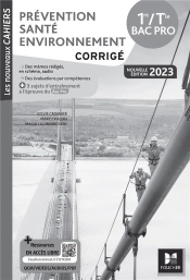 Les Nouveaux Cahiers : Prévention Santé Environnement (Pse) ; 1re, Terminale Bac Pro ; Corrigé