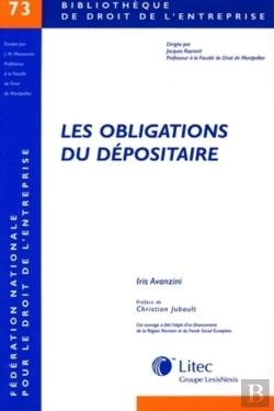 Bertrand.pt - Les Obligations Du Depositaire