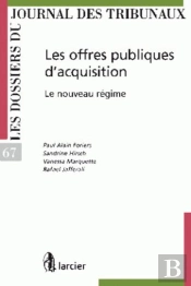 Les Offres Publiques D'Acquisition-Djt68 Le Nouveau Regime