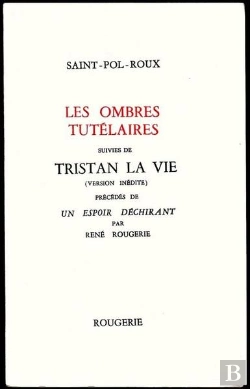 Bertrand.pt - Les Ombres Tutelaires  Suivies De Tristan La Vie. Preface De Rene Rougerie