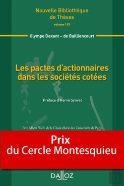 Bertrand.pt - Les Pactes D'Actionnaires Dans Les Sociétés Cotées