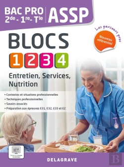 Bertrand.pt - Les Parcours Pro : Assp Entretien, Services, Nutrition : 2de, 1re, Terminale Bac Pro (Édition 2023)