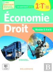 Les Parcours Pro : Économie, Droit : 1re, Tle Bac Pro ; Pochette Élève (Édition 2024)