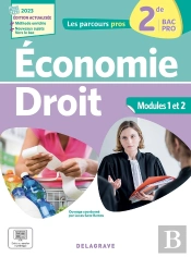 Les Parcours Pro : Économie-Droit : 2de Bac Pro ; Pochette Élève (Édition 2023)