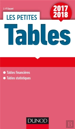 Bertrand.pt - Les Petites Tables ; 17 Tables Financières Et Statistiques (6e Édition)