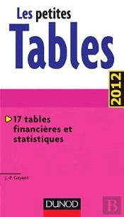 Les Petites Tables - 17 Tables Financieres Et Statistiques