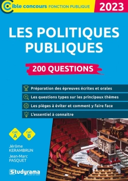 Bertrand.pt - Les Politiques Publiques : 200 Questions ; Catégories A Et B (Édition 2023)