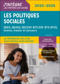 Bertrand.pt - Les Politiques Sociales : Dees, Deass, Decesf, Bts Esf, Bts Sp3s, Licence, Master Et Concours (Édition 2025/2026)
