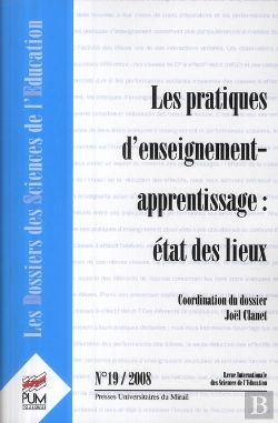 Bertrand.pt - Les Pratiques D'Enseignement-Apprentissage : État Des Lieux