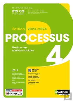 Bertrand.pt - Les Processus 4 : Gestion Des Relations Sociales ; Bts Cg ; 1re Et 2e Années ; Livre + Licence Élève (Édition 2023/2024)