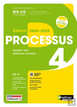 Bertrand.pt - Les Processus 4 : Gestion Des Relations Sociales ; Bts Cg ; 1re Et 2e Années ; Livre + Licence Élève (Édition 2024/2025)