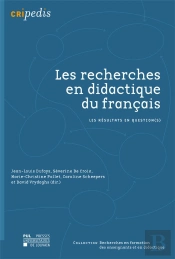 Les Recherches En Didactique Du Français : Les Résultats En Question(S)