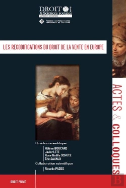 Bertrand.pt - Les Recodifications Du Droit De La Vente En Europe