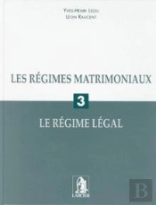 Les Regimes Matrimoniaux 3/Le Regime Legal/Tire A Part Grand Public Du Rn