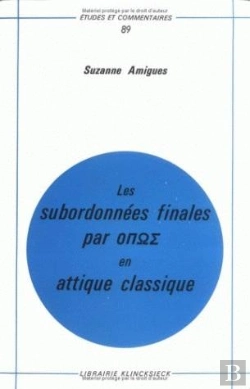Bertrand.pt - Les Subordonnées Finales -Opos En Attique Classique