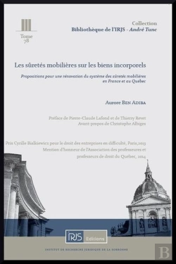 Bertrand.pt - Les Suretes Mobilieres Sur Les Biens Incorporels  (Comparaison France-Quebec)