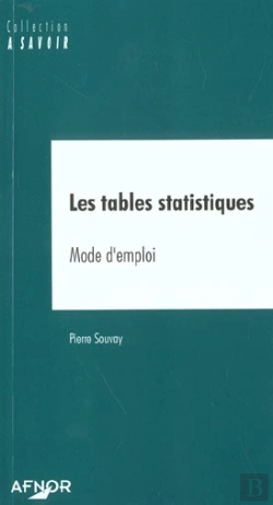 Bertrand.pt - Les Tables Statistiques ; Mode D'Emploi