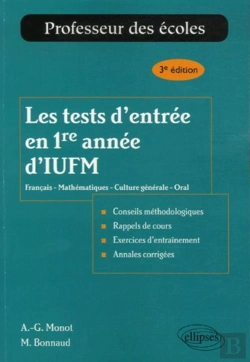 Bertrand.pt - Les Tests D'Entrée En 1re Année D'Iufm - 3e Édition