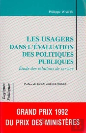 Les Usagers Dans L'Évaluation  Des Politiques Publiques