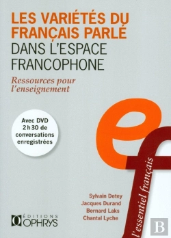 Bertrand.pt - Les Variétés Du Français Parlé Dans L'Espace Francophone ; Ressources Pour L'Enseignement