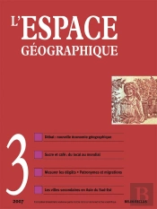 L'Espace Géographique N°3 : 2007