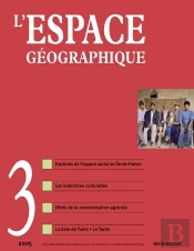 L'Espace Geographique Tome 3 : (Édition 2005)