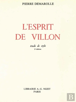 Bertrand.pt - L'Esprit De Villon : Étude De Style