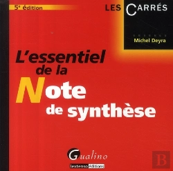 Bertrand.pt - L'Essentiel De La Note De Synthèse (5e Édition)