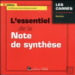 Bertrand.pt - L'Essentiel De La Note De Synthese 9eme Edition