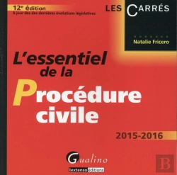 Bertrand.pt - L'Essentiel De La Procédure Civile 2015-2016