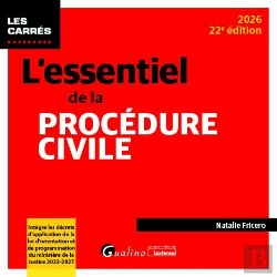 Bertrand.pt - L'Essentiel De La Procédure Civile : À Jour Des Décrets N° 2025-660 Du 18 Juillet 2025 Et N° 2025-772 Du 5 Août 2025 (Édition 2026)
