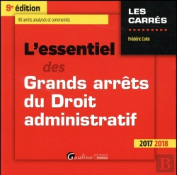 Bertrand.pt - L'Essentiel Des Grands Arrets Du Droit Administratif 9eme Edition