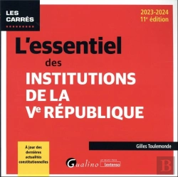 Bertrand.pt - L'Essentiel Des Institutions De La Ve Republique, 11eme Edition - A Jour Des Dernieres Actualites Co