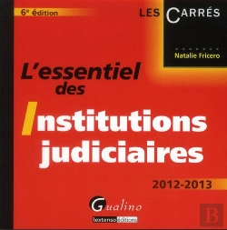 Bertrand.pt - L'Essentiel Des Institutions Judiciaires,6eme Edition