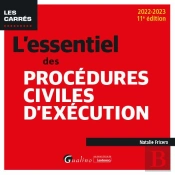 L'Essentiel Des Procédures Civiles D'Exécution (Édition 2022/2023)