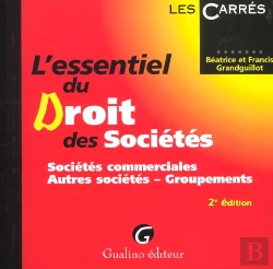 Bertrand.pt - L'Essentiel Droit Des Societes T.1 ; Societes Commerciales ; Autres Societes ; Groupements ; 2e Edition