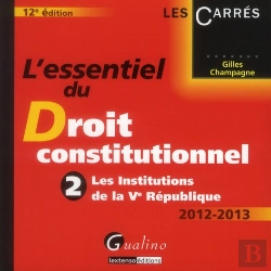 Bertrand.pt - L'Essentiel Du Droit Constitutionnel- T.2: Les Institutions De La Ve Republique, 12e Edition