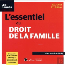 Bertrand.pt - L'Essentiel Du Droit De La Famille, 21eme Edition