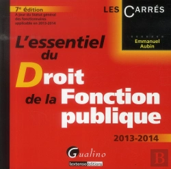 Bertrand.pt - L'Essentiel Du Droit De La Fonction Publique, 7eme Edition