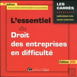 Bertrand.pt - L'Essentiel Du Droit Des Entreprises En Difficulté (Édition 2018)