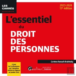 Bertrand.pt - L'Essentiel Du Droit Des Personnes, 17eme Edition