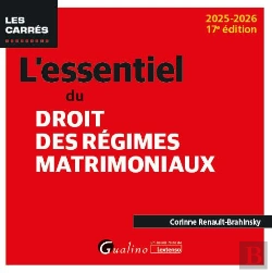Bertrand.pt - L'Essentiel Du Droit Des Régimes Matrimoniaux (Édition 2025/2026)