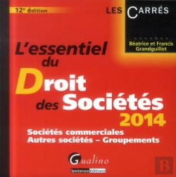 Bertrand.pt - L'Essentiel Du Droit Des Societes 2014
