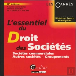 Bertrand.pt - L'Essentiel Du Droit Des Sociétés (8e Édition)