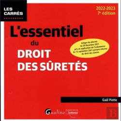 Bertrand.pt - L'Essentiel Du Droit Des Suretes, 7eme Edition - A Jour Des Ordonnances Du 15 Septembre 2021 Portant
